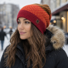 Czapka zimowa beanie Hi-Tec pomarańczowa rozmiar uniwersalny