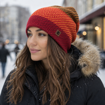 Czapka zimowa beanie Hi-Tec pomarańczowa rozmiar uniwersalny