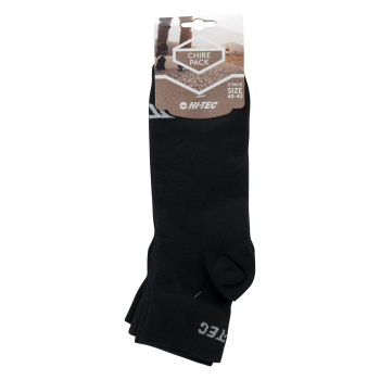Skarpety męskie sportowe czarne Hi-Tec 3pk, rozmiar 40-43